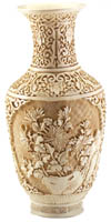 Oriental Vase - Mandarin Ivory