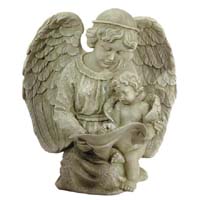 Angel with Cherub Statuary